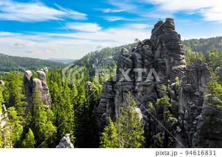 Rock city in the Adrspach Rocks, part of the Adrspach-Teplice Landscape Park in the Czech Republic 94616831