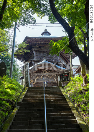 飯盛山のさざえ堂 会津若松市 飯盛山のさざえ堂 会津若松市 94618254