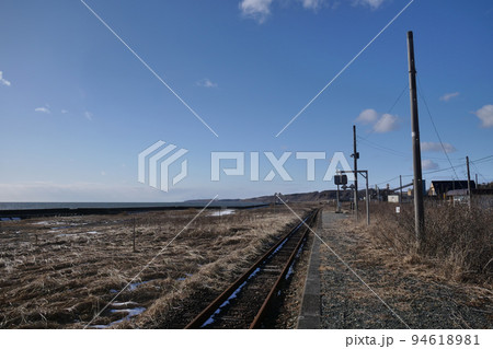 日高本線 清畠駅 ホーム1 2021年2月 94618981