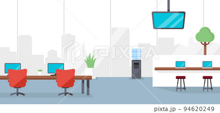 横長バナーイラスト  / オフィス・会社内の風景 ( IT・ベンチャー)  94620249