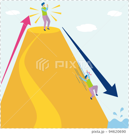 高山高處享受山谷深處的人 94620690