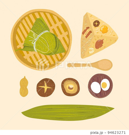 Top view of rice dumpling, dragon boat festival 94623271