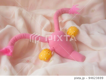 女性の臓器　子宮を布モデルでご紹介 94623699
