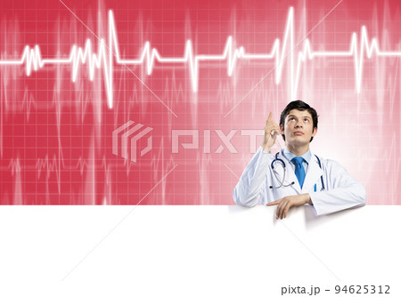 Doctor with banner Doctor with banner 94625312