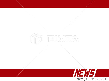 上下フレーム_news4のイラスト素材 [94625501] - PIXTA