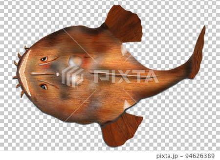冬の鍋に美味しい魚アンコウのイラスト 冬の鍋に美味しい魚アンコウのイラスト 94626389