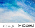 Abstract painting background in a gentle white and blue colors. 94628098