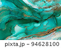 Abstract painting background, creative artwork in a turquoise color. 94628100