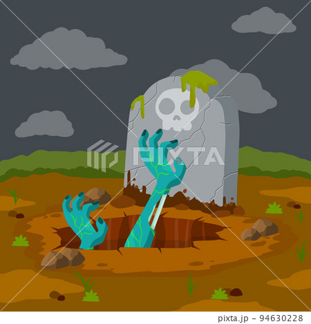 Grave and tombstone. Element of Halloween Grave and tombstone. Element of Halloween 94630228