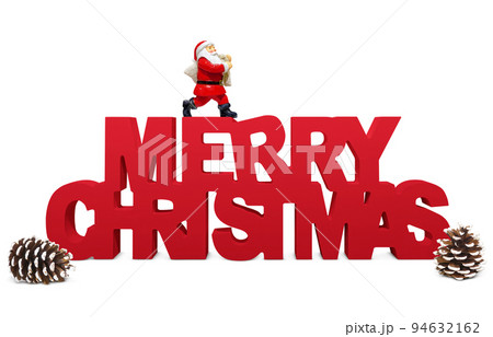 クリスマス 文字 オブジェ イラスト リアル クリスマス 文字 オブジェ イラスト リアル 94632162
