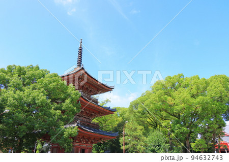 あま市、甚目寺三重塔の風景 94632743