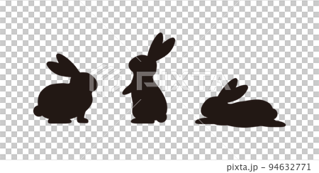 兔子剪影 兔子剪影 94632771