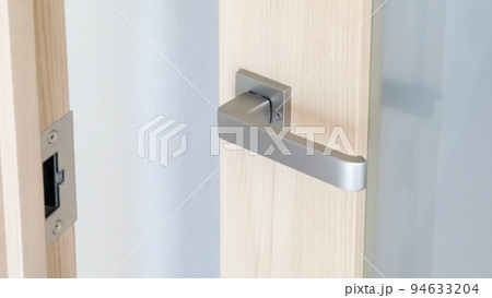 ドアノブ　とって　レバー　屋内　白木　ナチュラル　屋内 94633204