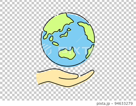 Hands and the Earth SDGs Environmental issues Climate measures Protect 94633279