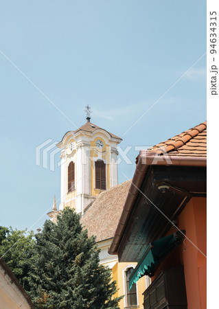 Szentendre old town church tower in Hungary Szentendre old town church tower in Hungary 94634315