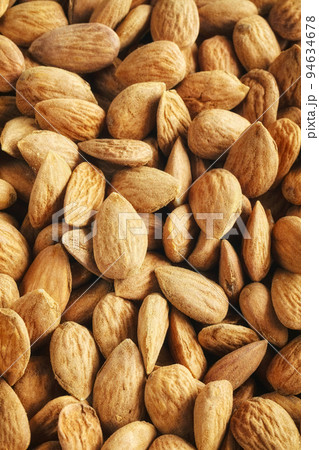 Close up picture of almonds, selective focus. 94634678