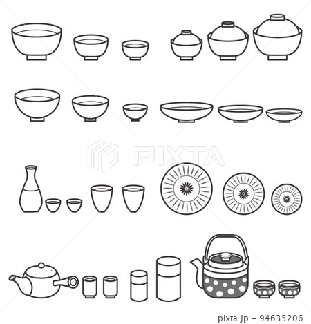 食器セット　モノクロ 94635206