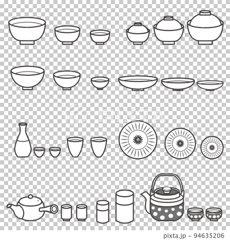 食器セット　モノクロ 94635206