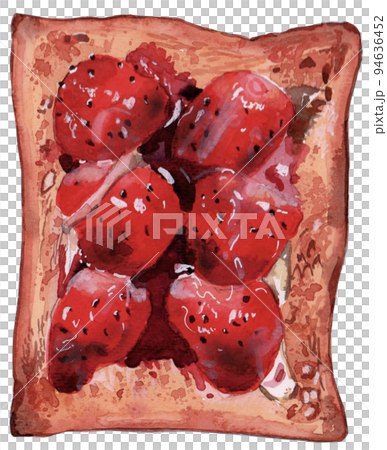 Sweet and delicious strawberry toast Sweet and delicious strawberry toast 94636452