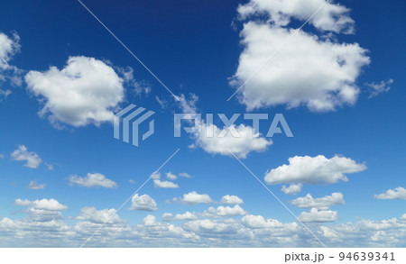 beautiful blue sky with clouds on bright sunny day for abstract background 94639341