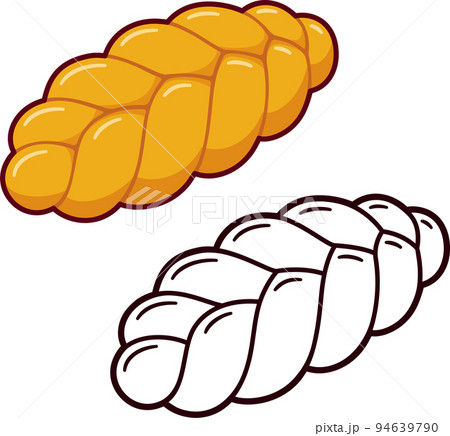 Challah bread cartoon drawing Challah bread cartoon drawing 94639790
