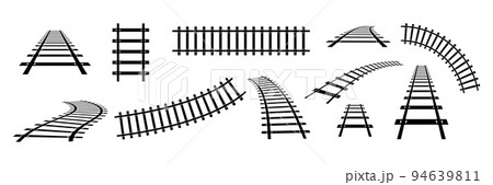 Train railway road set. 94639811