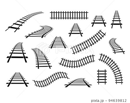 Train railway road set. 94639812