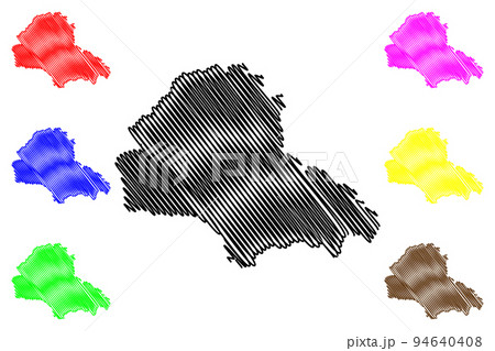 Brasov County (Administrative divisions of Romania, Centru development region) map vector illustration, scribble sketch Brasov map Brasov County (Administrative divisions of Romania, Centru development region) map vector illustration, scribble sketch Brasov map 94640408