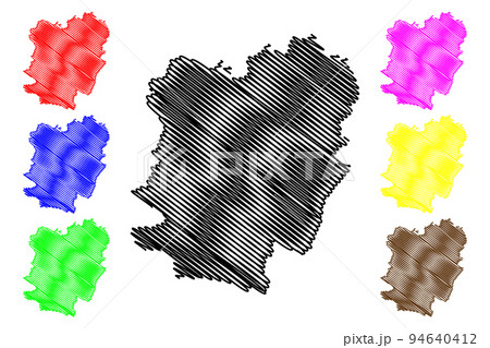 Caras-Severin County (Administrative divisions of Romania, Vest development region) map vector illustration, scribble sketch Caras-Severin map Caras-Severin County (Administrative divisions of Romania, Vest development region) map vector illustration, scribble sketch Caras-Severin map 94640412