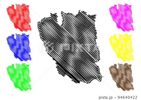 Galati County (Administrative divisions of Romania, Sud-Est development region) map vector illustration, scribble sketch Galati map Galati County (Administrative divisions of Romania, Sud-Est development region) map vector illustration, scribble sketch Galati map 94640422