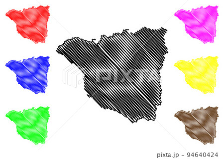 Gorj County (Administrative divisions of Romania, Sud-Vest Oltenia development region) map vector illustration, scribble sketch Gorj map Gorj County (Administrative divisions of Romania, Sud-Vest Oltenia development region) map vector illustration, scribble sketch Gorj map 94640424