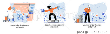 Learning for development and growth....のイラスト素材 [94640802] - PIXTA