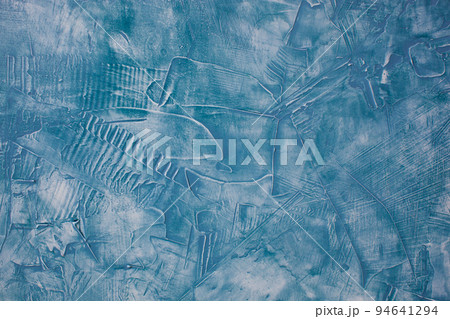 Photo Putty, wall is blue art plaster for Background, collage Photo Putty, wall is blue art plaster for Background, collage 94641294