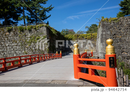 鶴ヶ城 廊下橋 会津若松市 鶴ヶ城 廊下橋 会津若松市 94642754