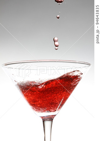 red cocktail on white red cocktail on white 94643835