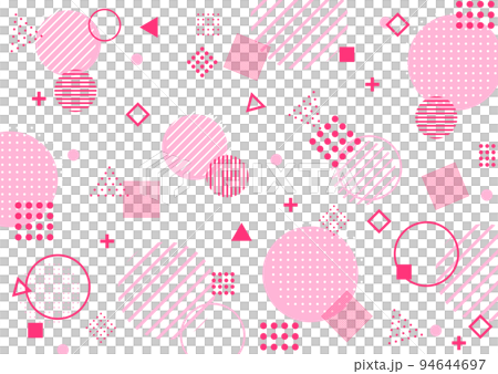 幾何学模様のお洒落な抽象背景 ピンク 横 幾何学模様のお洒落な抽象背景 ピンク 横 94644697