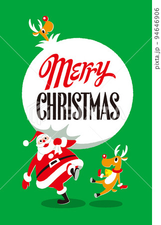 おしゃれポップなクリスマスカード 94646906