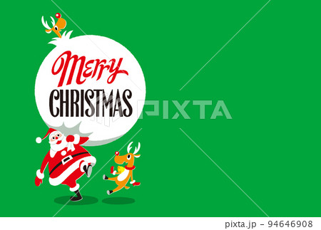 おしゃれポップなクリスマスカード 94646908