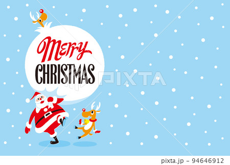 おしゃれポップなクリスマスカード 94646912