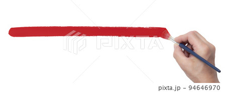 筆で直線を描いている手の背景テクスチャー 94646970
