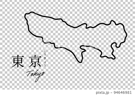 東京 とうきょう 手書き シンプルな地図 東京 とうきょう 手書き シンプルな地図 94646981
