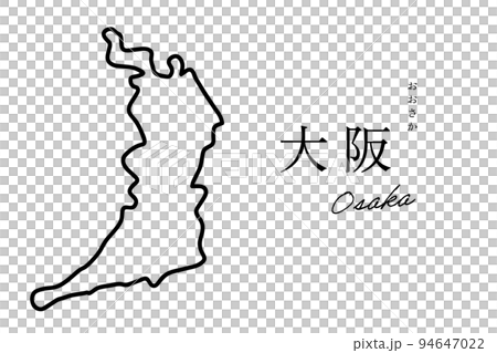 大阪大阪手寫簡單地圖 大阪大阪手寫簡單地圖 94647022