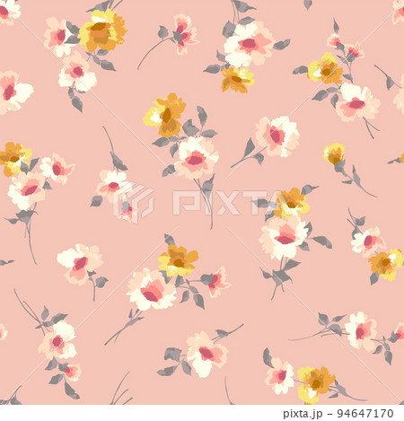 シームレスに連続する花柄, 94647170