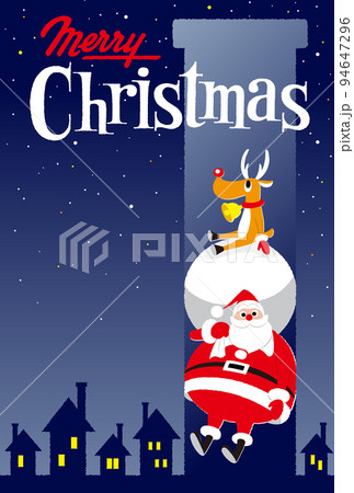 おしゃれポップなクリスマスカード 94647296