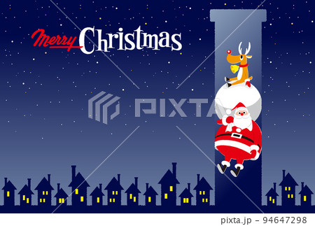 おしゃれポップなクリスマスカード おしゃれポップなクリスマスカード 94647298