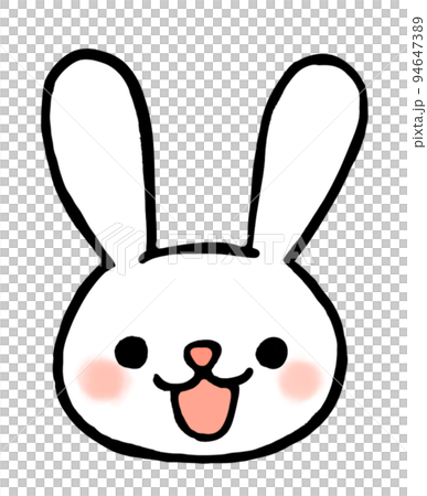 笑顔のうさぎのイラスト 94647389