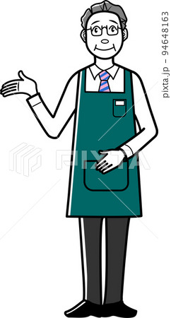 案内をする店員さんのイラスト 案内をする店員さんのイラスト 94648163