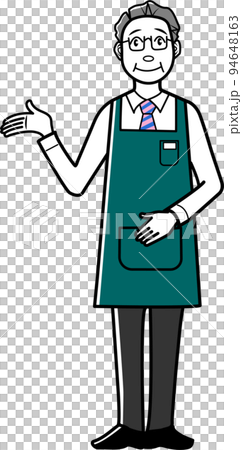 案内をする店員さんのイラスト 案内をする店員さんのイラスト 94648163