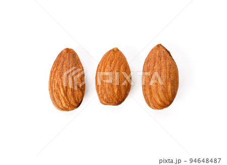 Almonds isolated on white background Almonds isolated on white background 94648487