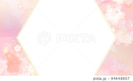 華やかな桜のフレーム 94648607